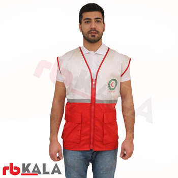 کاور هلال احمر دورنگ همراه با پارچه فلامنت و لوگو