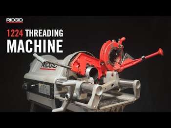 ویدیو تصویری آموزش کار با حدیده برقی 1224 ریجید RIDGID